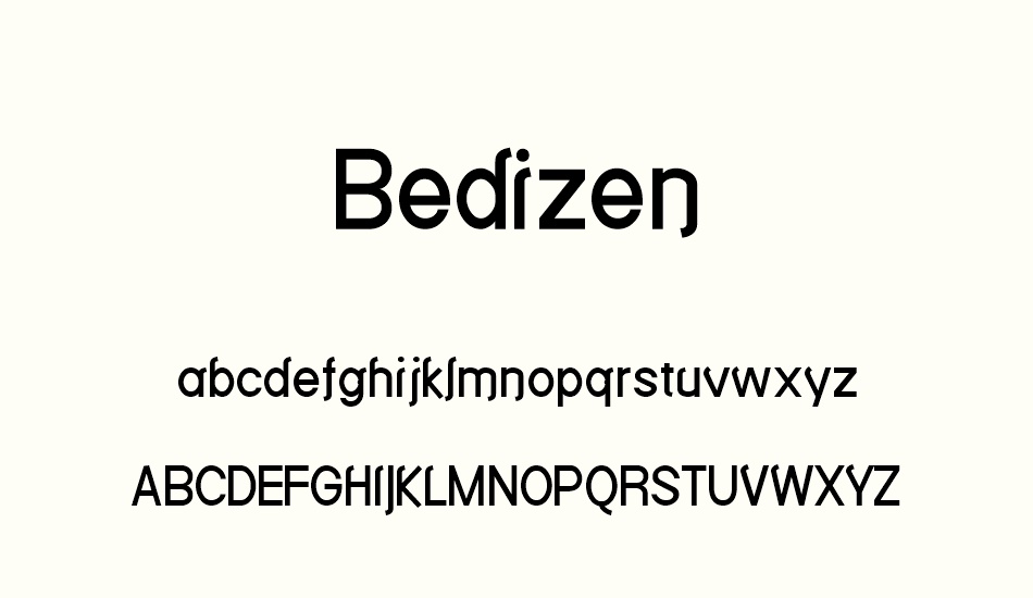 bedizen font