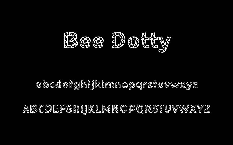 Bee Dotty font