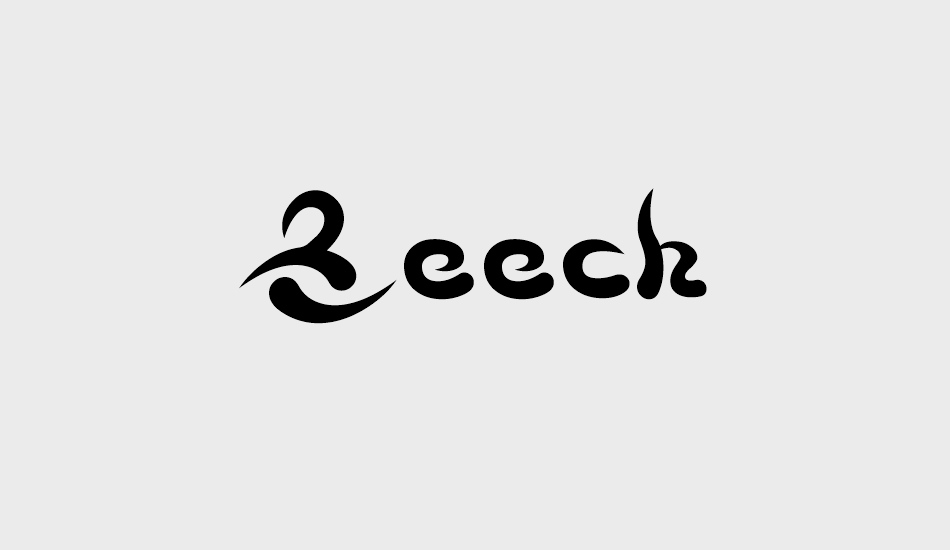 beech font big