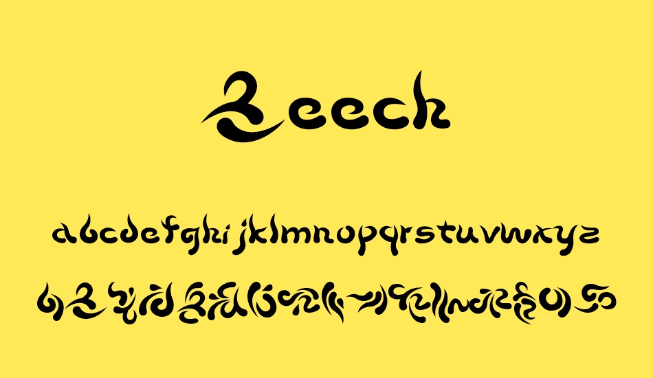 beech font