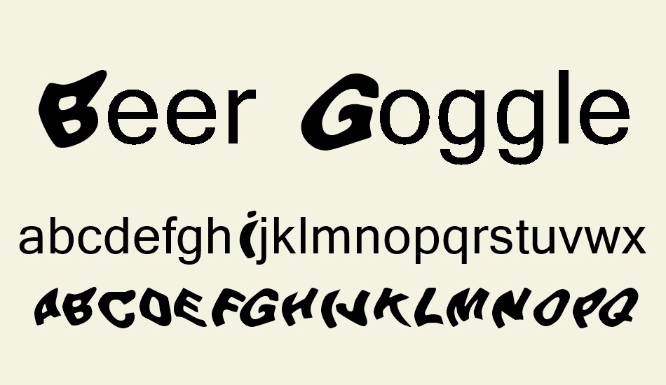 beer-goggles font