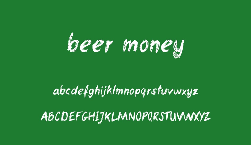 beer-money font
