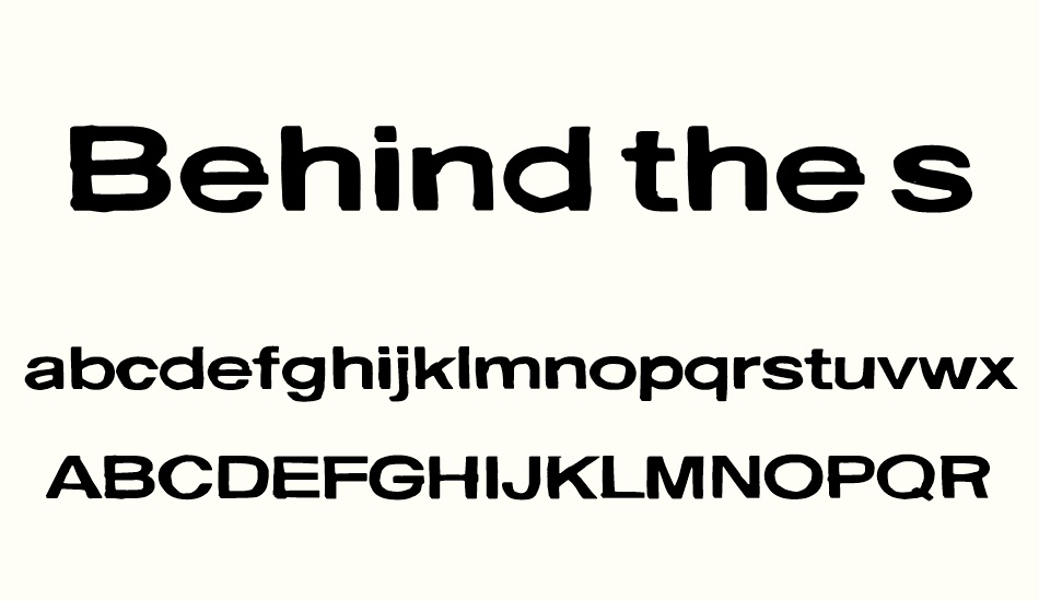 behind-the-surprise font
