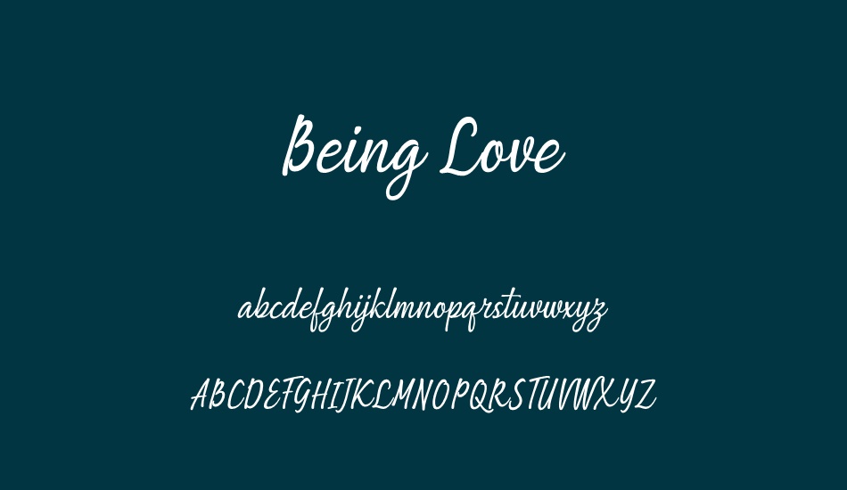 being-love font