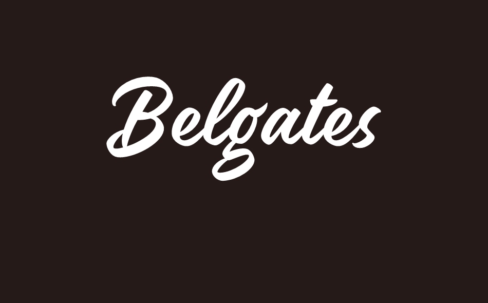 Belgates font big