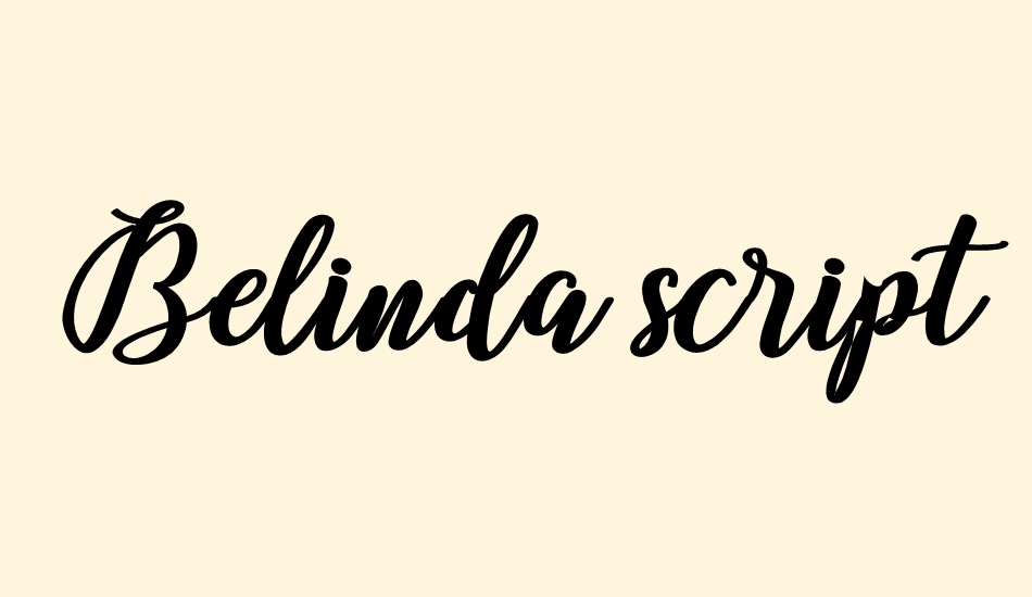 belinda-script font big