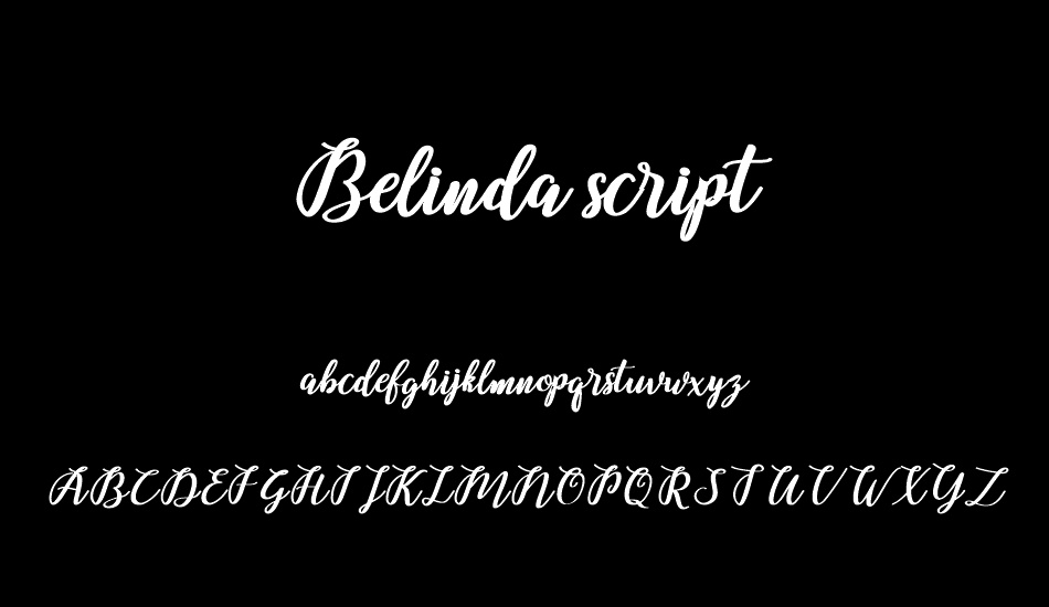 belinda-script font