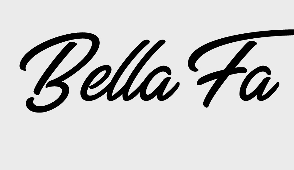 bella-fashion-personal-use font big