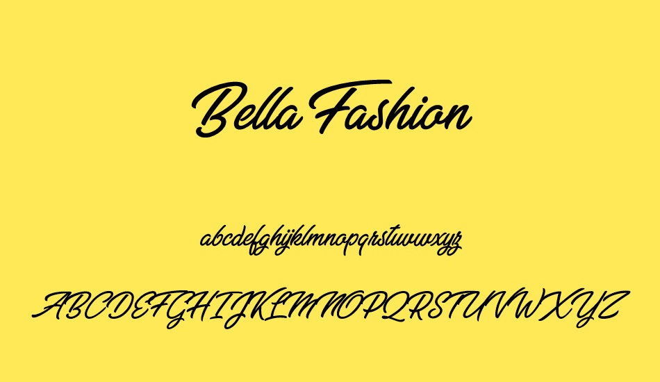 bella-fashion-personal-use font
