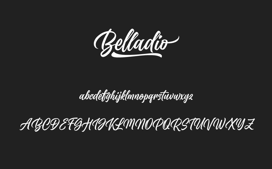 Belladio font