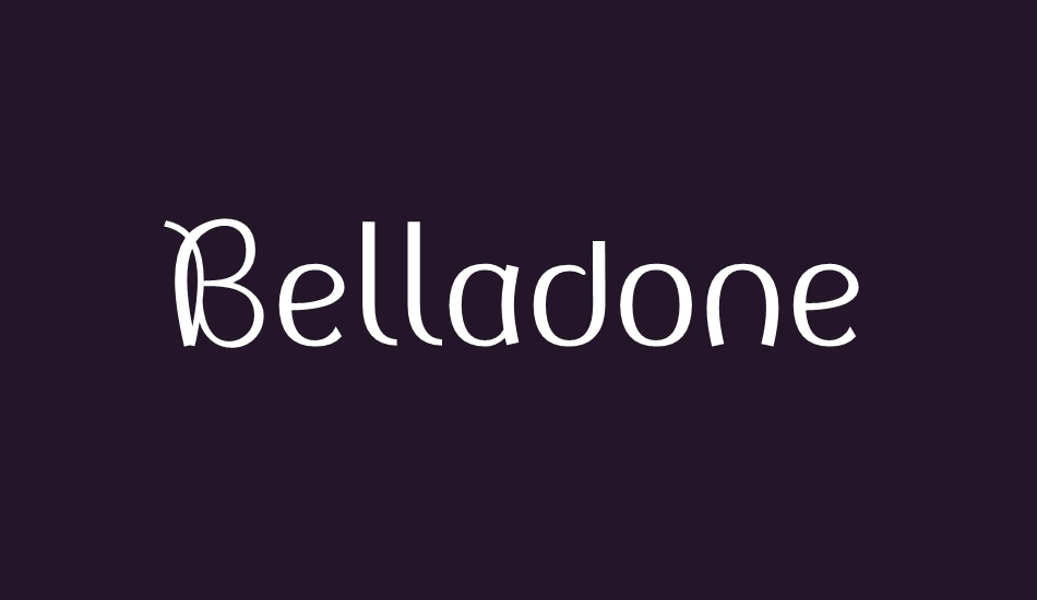 belladone font big