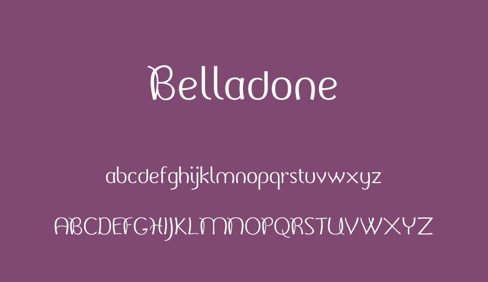 belladone font