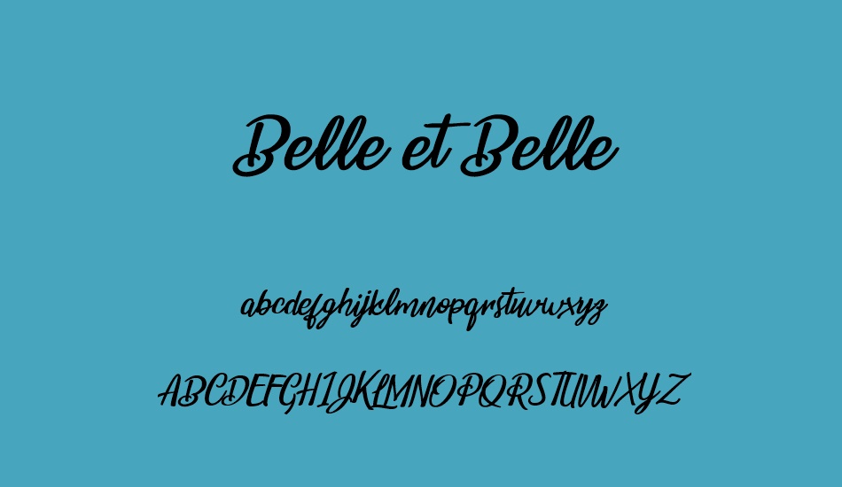 belle-et-belle-personal-use font