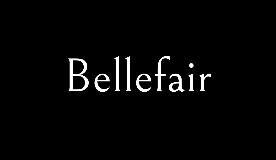 bellefair font big