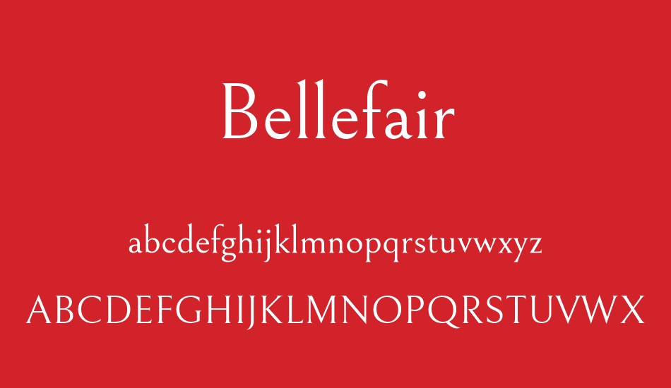 bellefair font