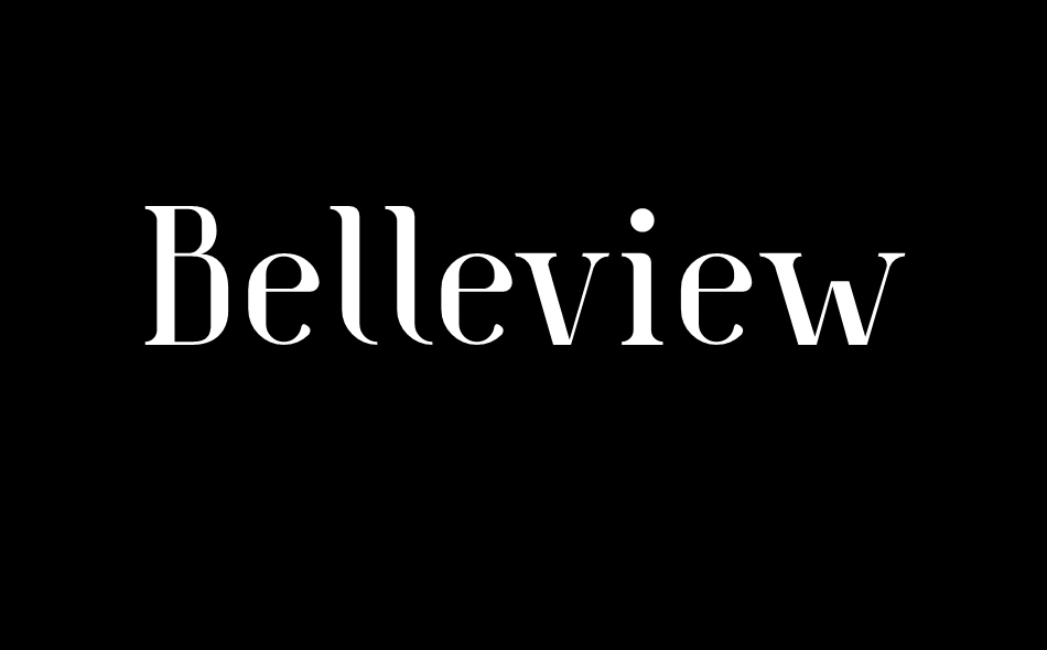 Belleview font big