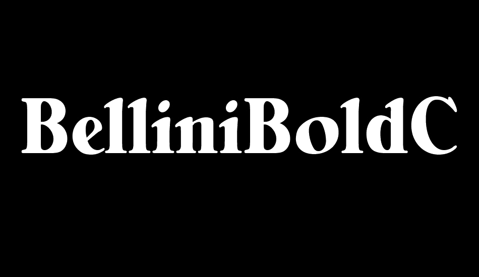 belliniboldcondensed font big