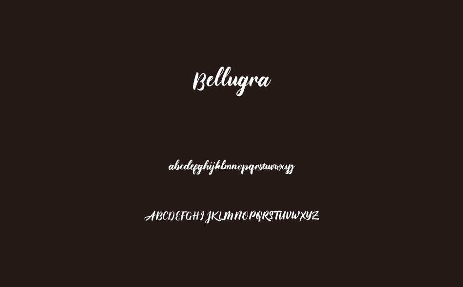 Bellugra font