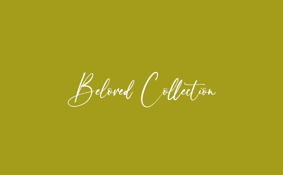 Beloved Collection font big