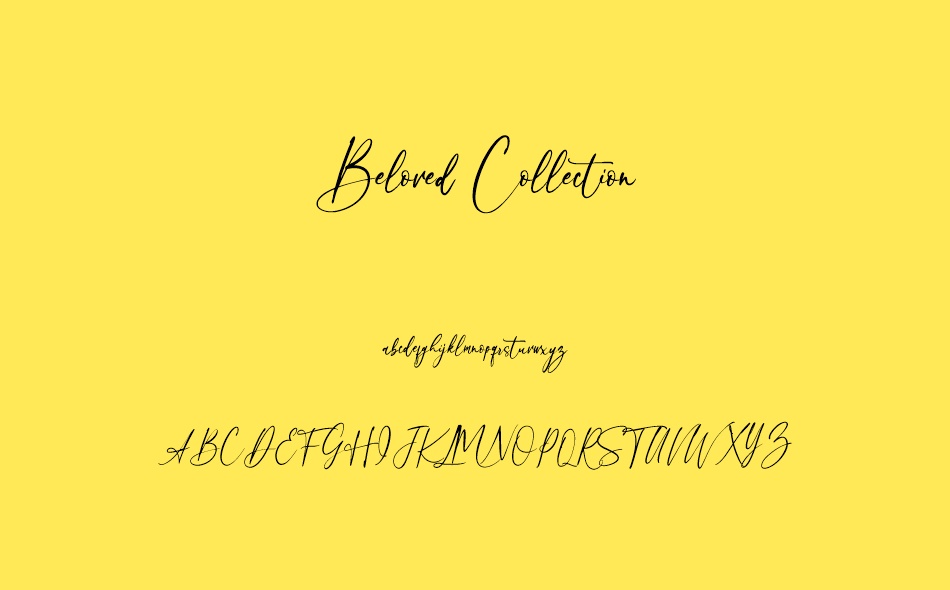 Beloved Collection font