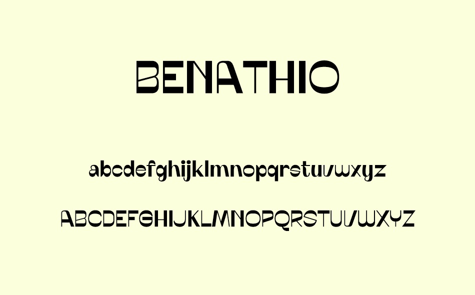 Benathio font