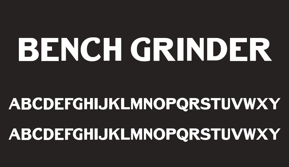 bench-grinder-titling font