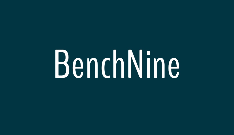 benchnine font big