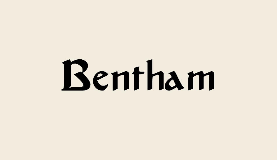 bentham font big