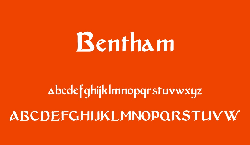 bentham font
