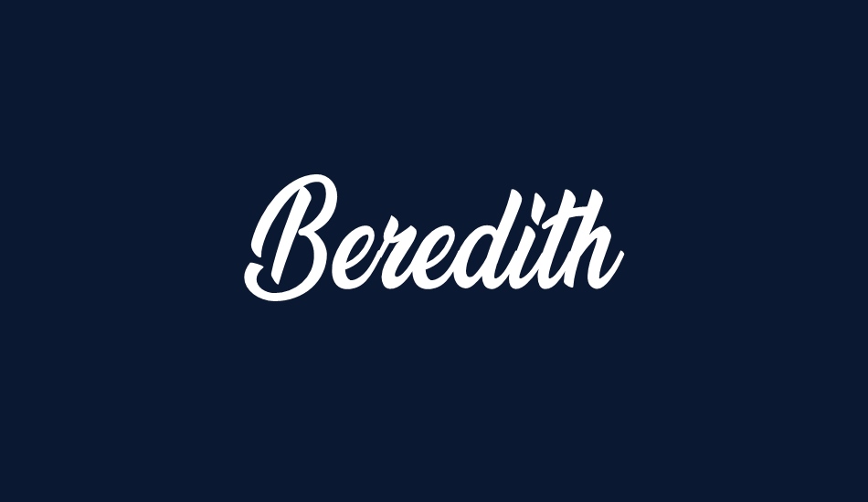 beredith-personal-use font big