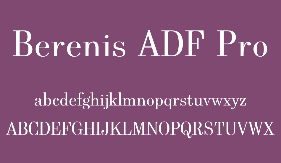 berenis-adf-pro font