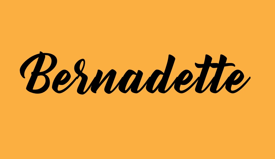 bernadette font big