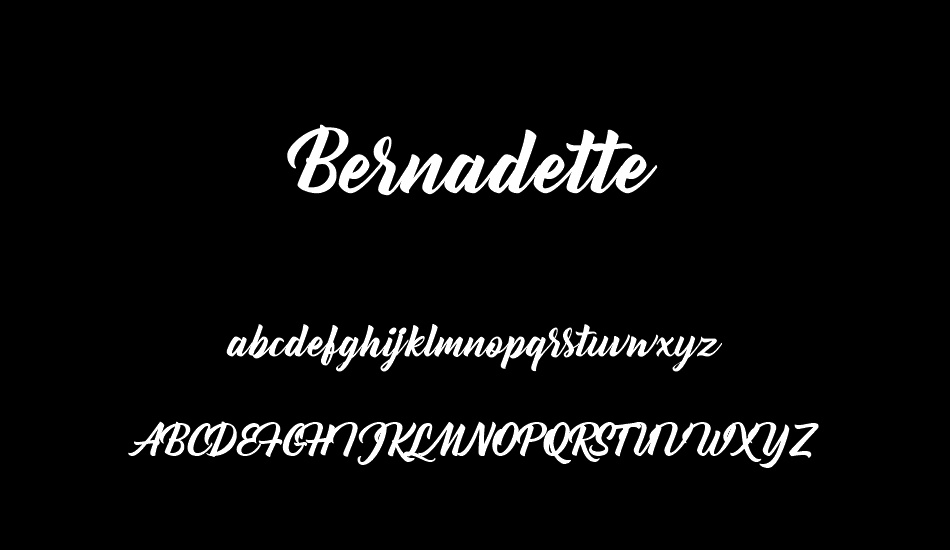 bernadette font