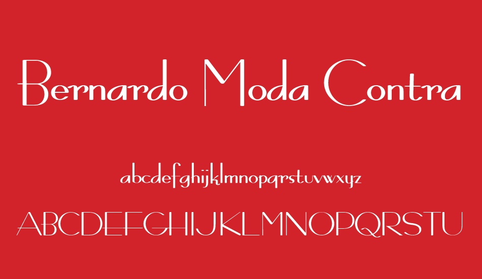 bernardo-moda-contrast font