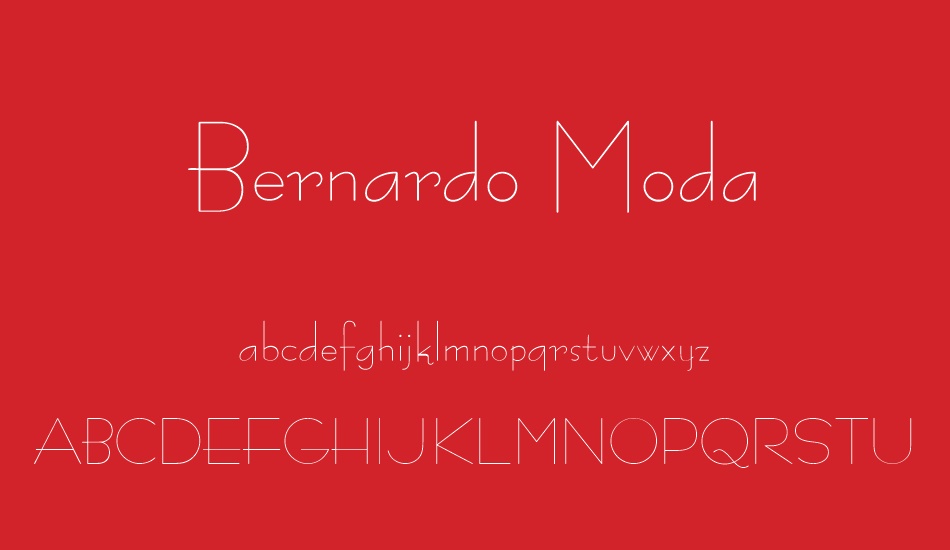 bernardo-moda font