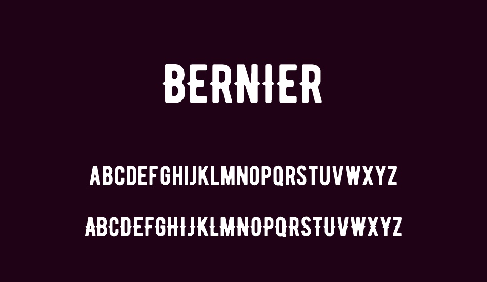 bernıer-regular font