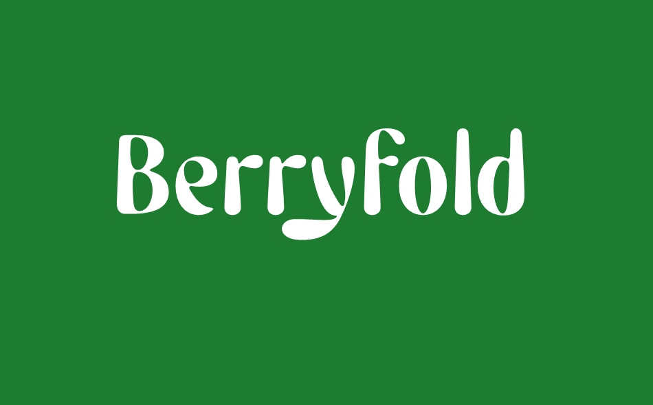 Berryfold font big
