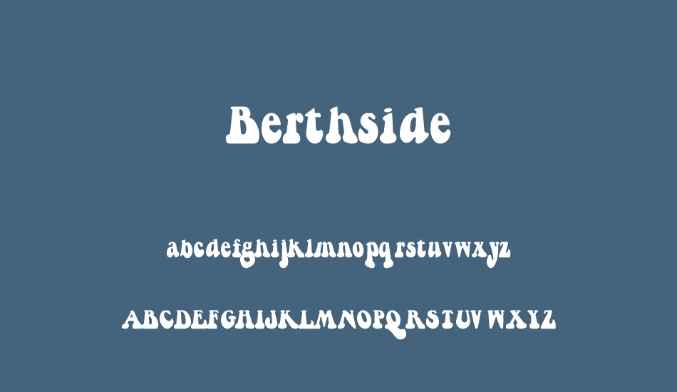 berthside font