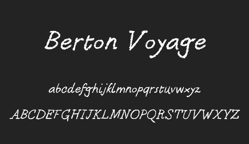berton-voyage font