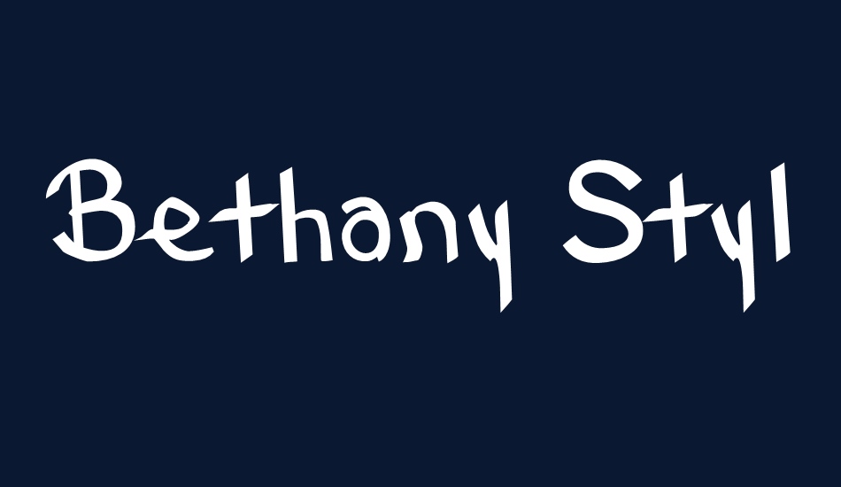 bethany-style-letters font big