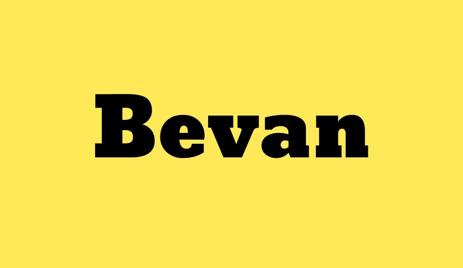 bevan font big