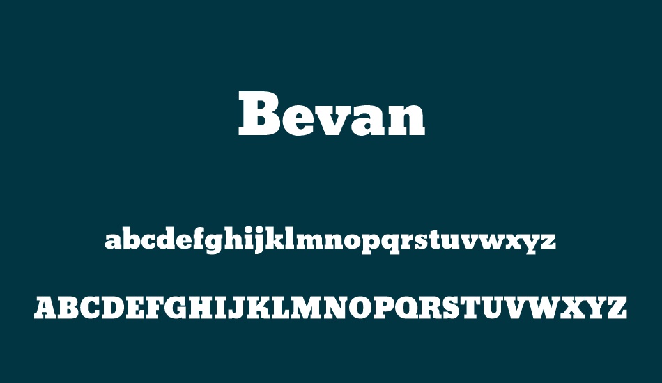 bevan font