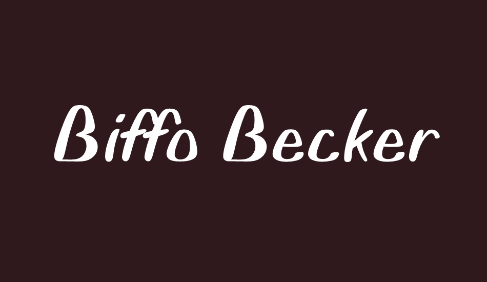 biffo-becker font big