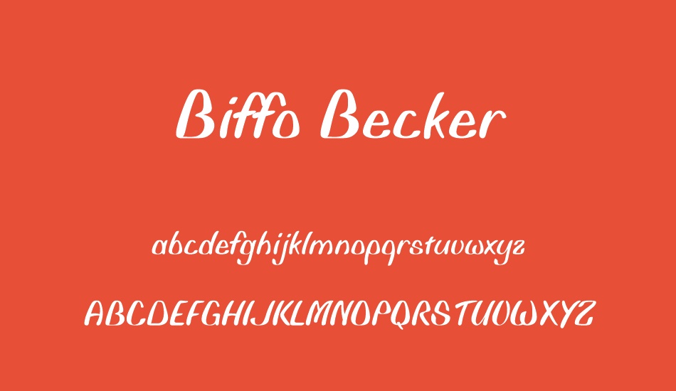biffo-becker font