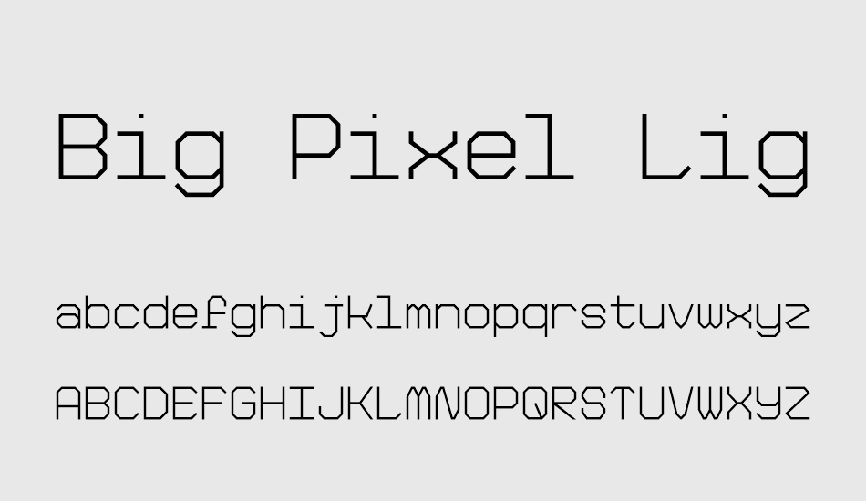 big-pixel-light-demo font