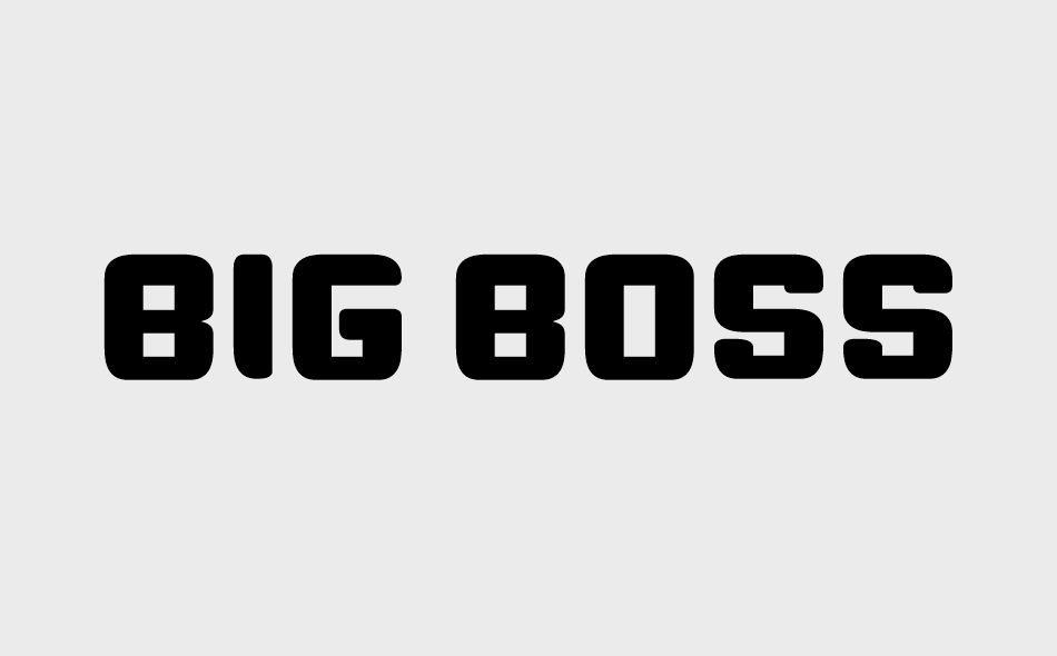 Big Boss font big
