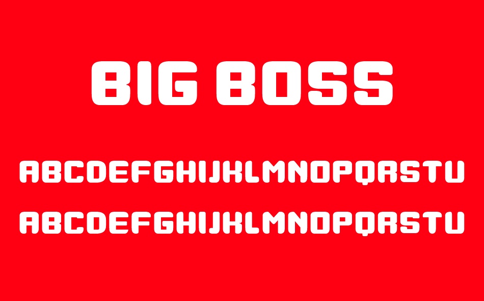 Big Boss font