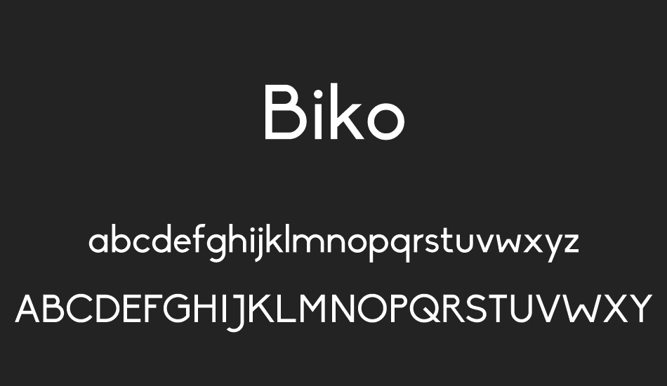 biko font