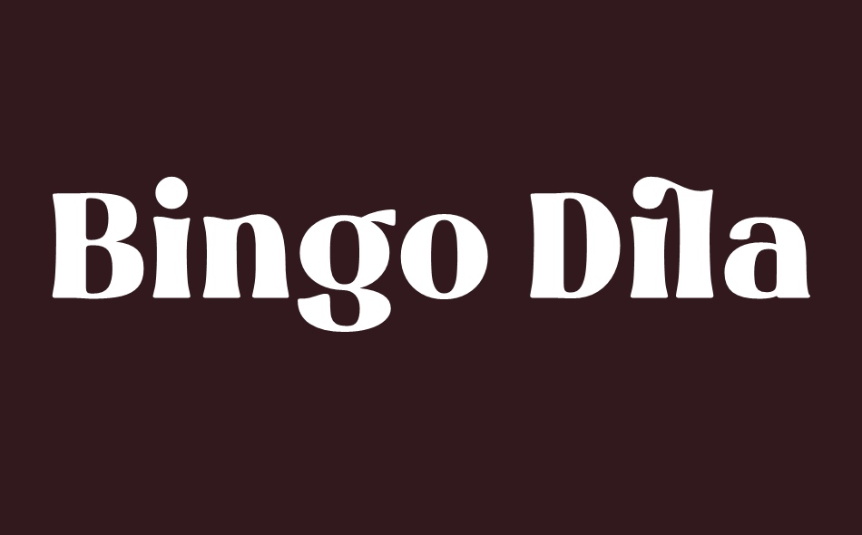 Bingo Dilan font big