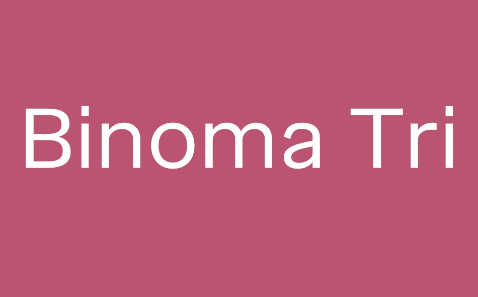 Binoma font big